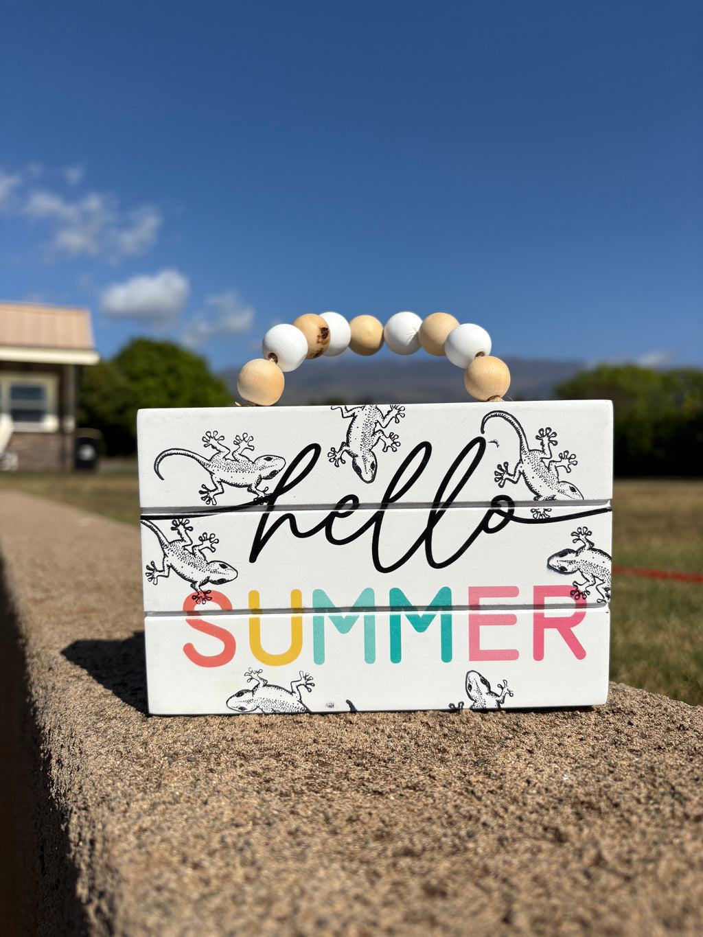 "Hello Summer" Mo'o Sign